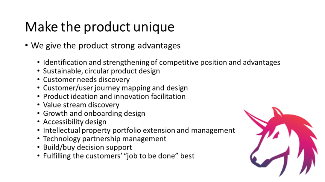 Make the product unique