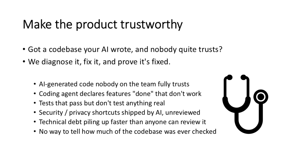 Make the product trustworthy